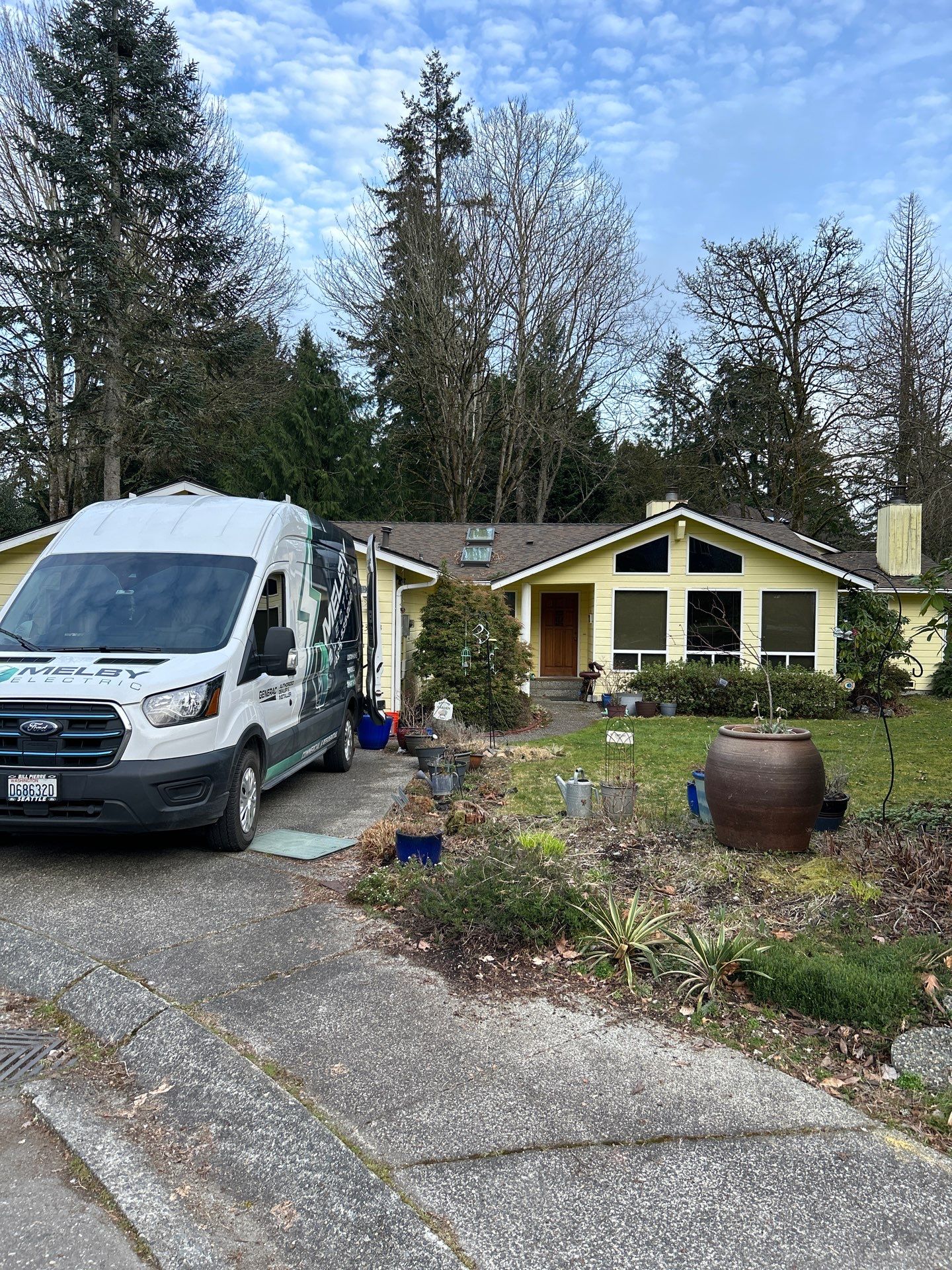 Melby Electric on the Job at a residential home in Snohomish County Washington