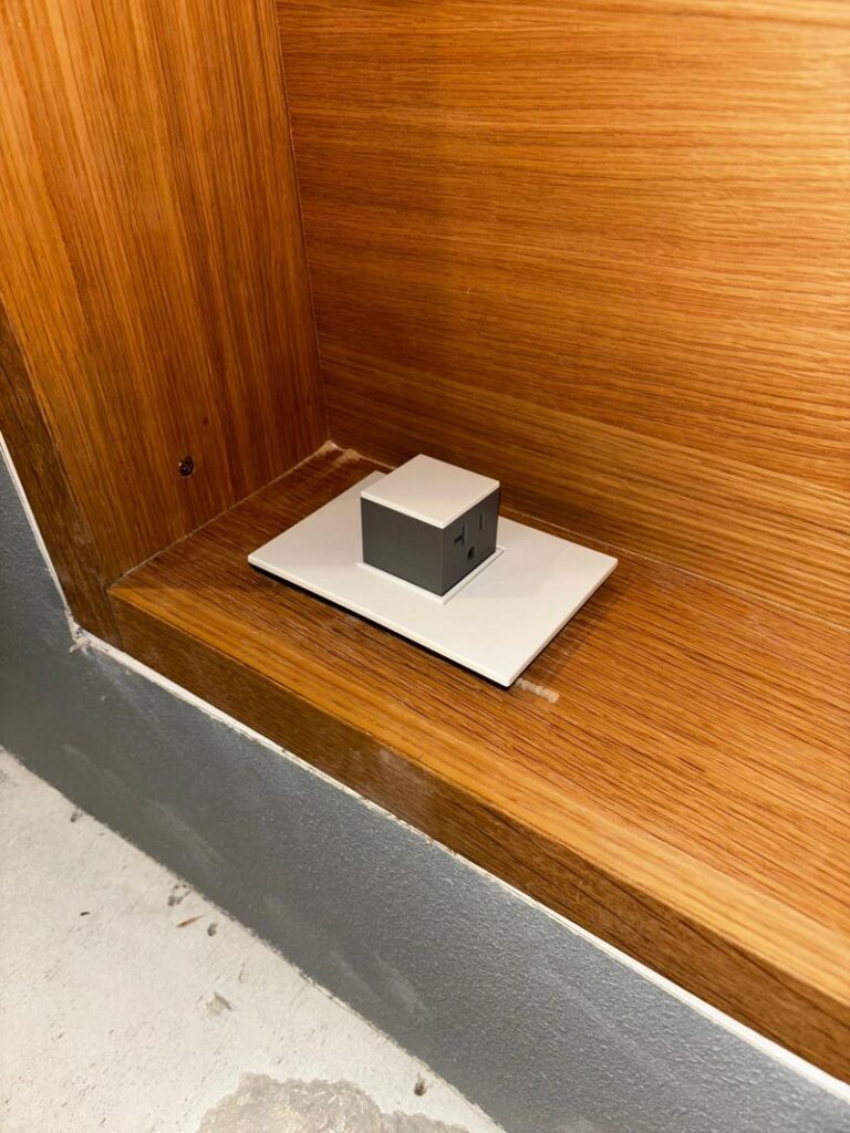 Cubic Electrical Outlet Installation