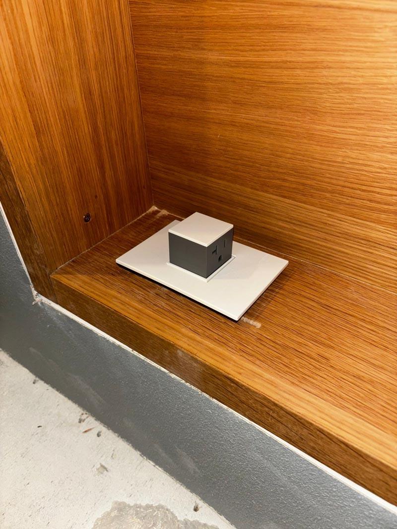 Cubic Electrical Outlet Installation