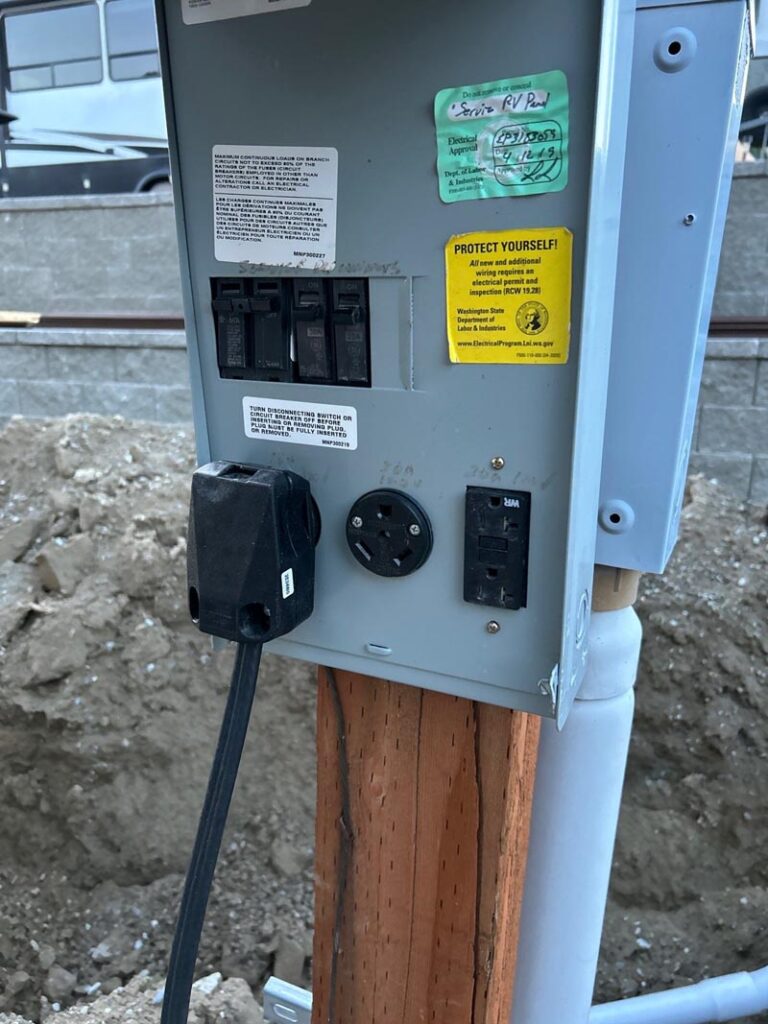 EV service power setup - Melby Electric