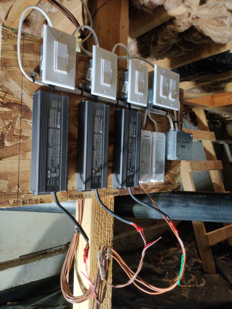 Replacing light dimmers for a home remodel in Snohomish County with Melby Electric