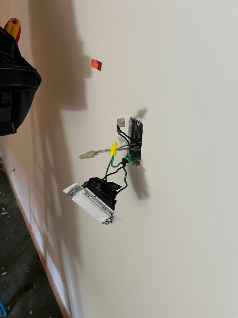 new light switch installation and replacement with Melby Electric in Snohomish County Washington