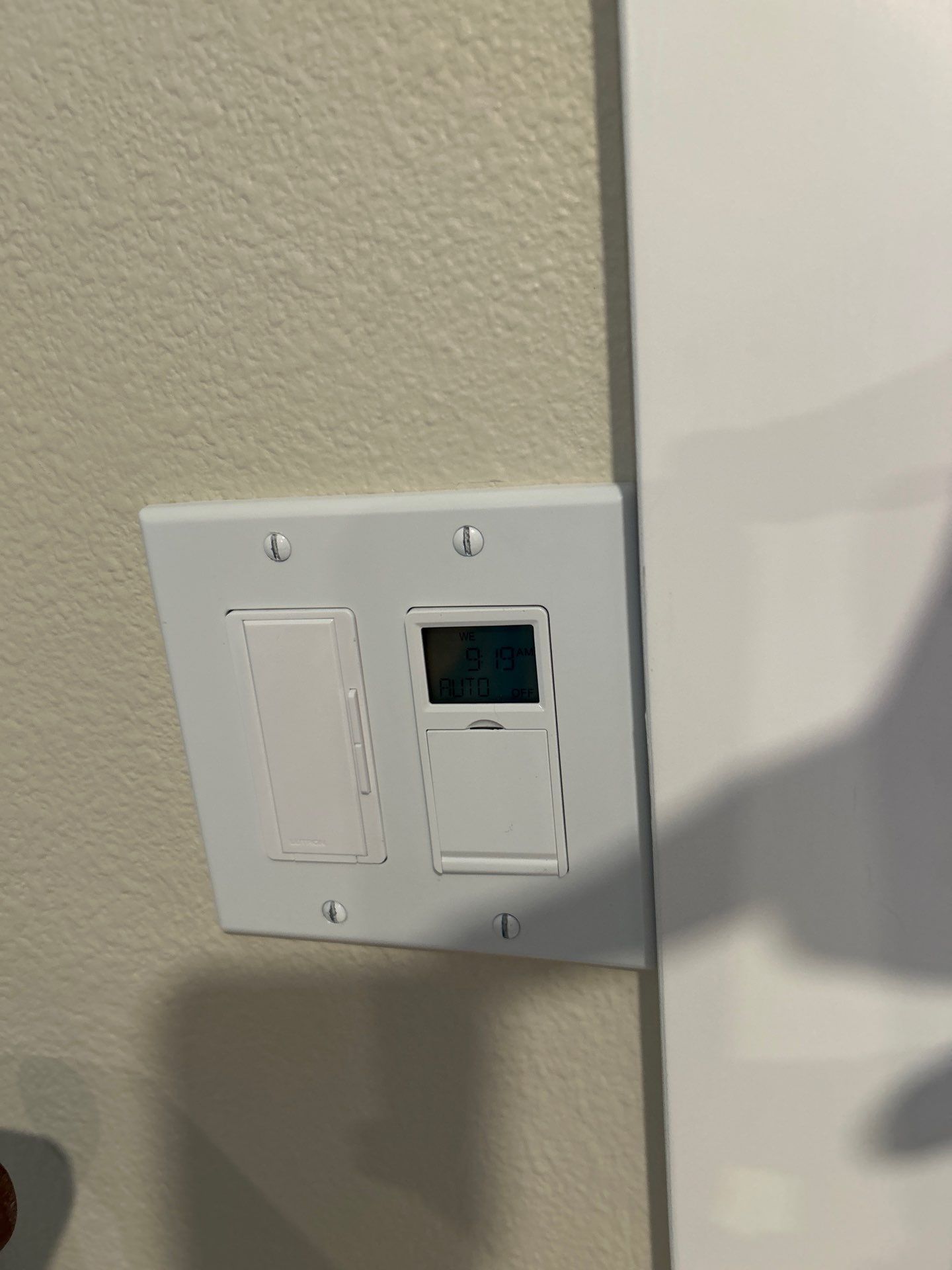 Programable exterior light timer installation for lighting control for a residential home with Melby Electric in Washington