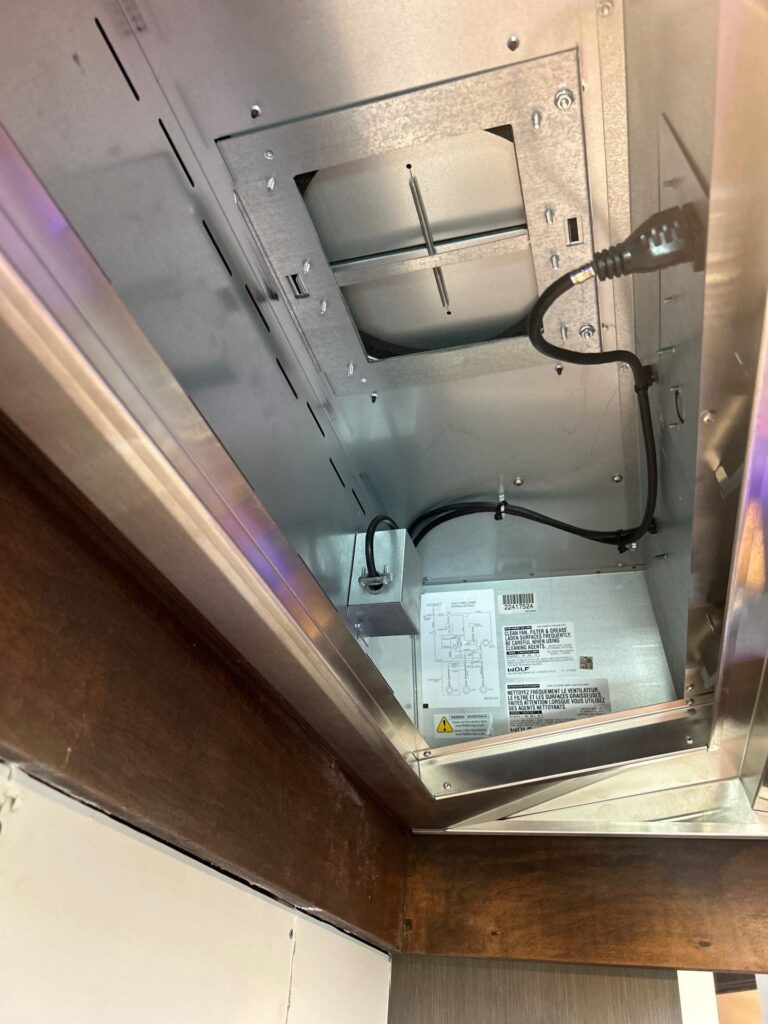 Exhaust fan installation service project with Melby Electric in Snohomish County Washington