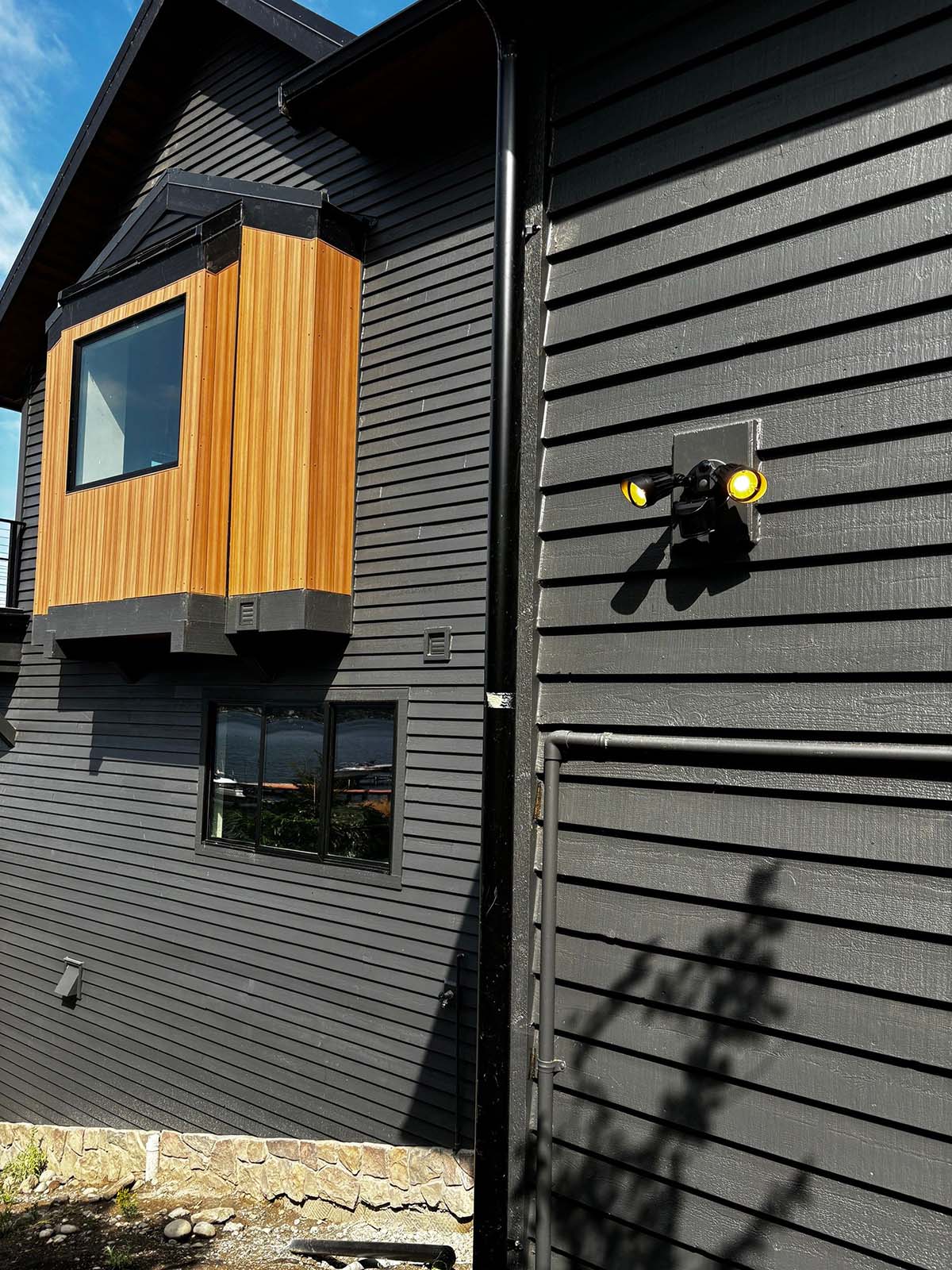 Melby Electric replacing an old motion security system and cameras for a residential home in Washington