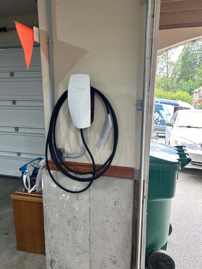 Tesla EV Charger Installed By Melby Electric